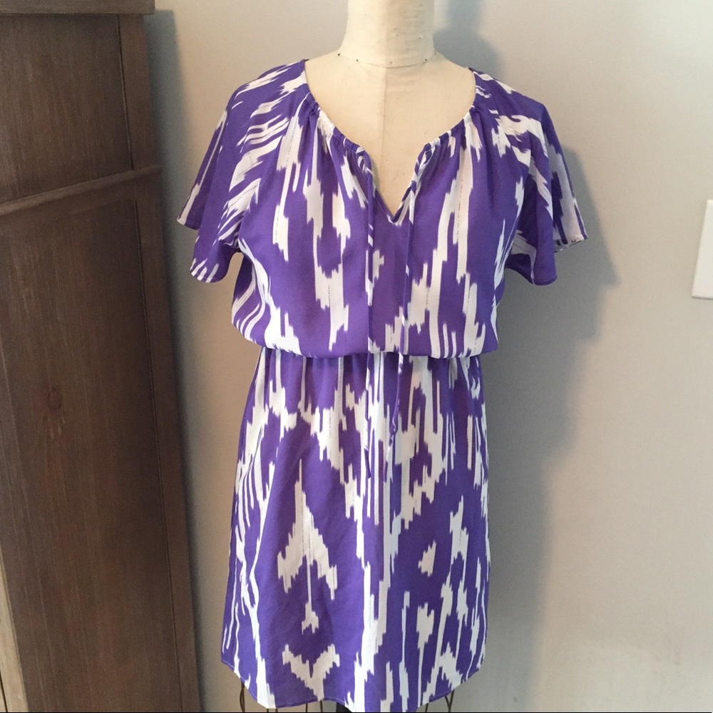 NWT Gorgeous J.Crew Purple Ikat Dress XS $98